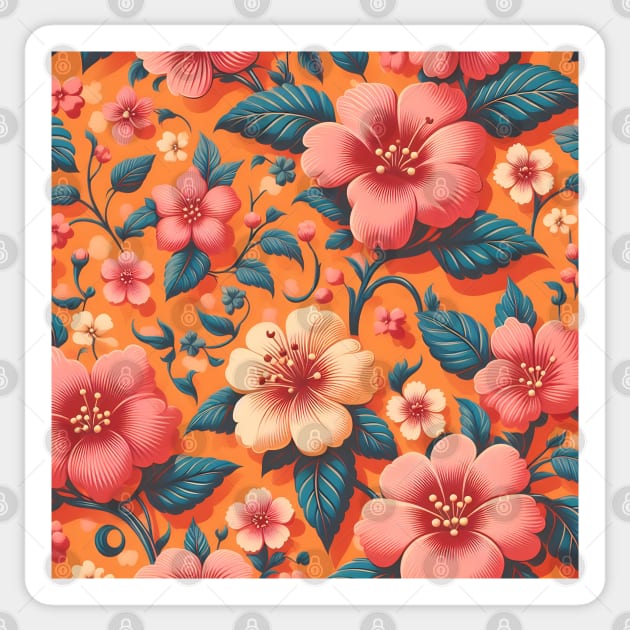 Pink Flowers Sticker by Jenni Arts